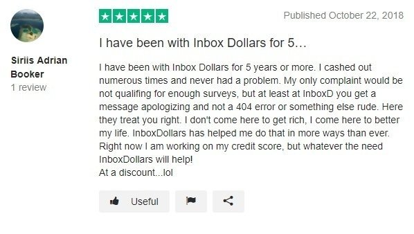 Positive user review