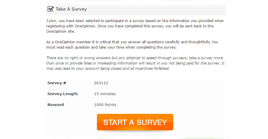 oneopinion survey