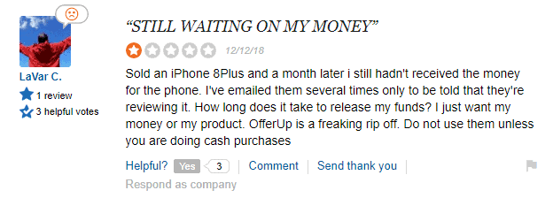 OfferUp User Review