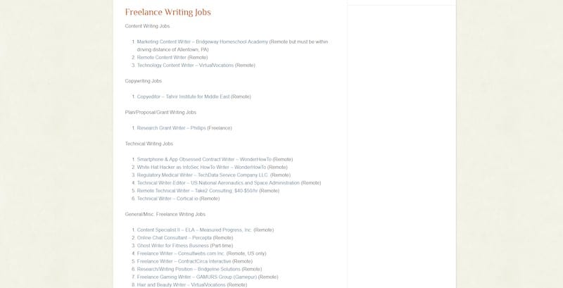 job board for freelance writers