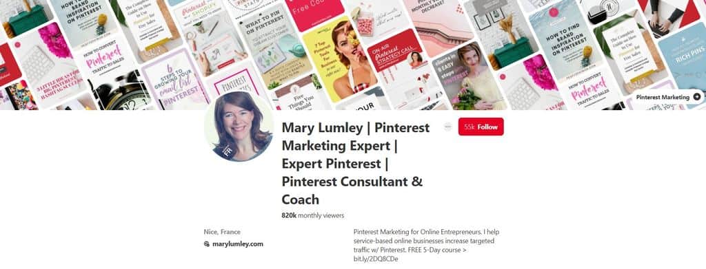 Pinterest Expert Mary Lumley