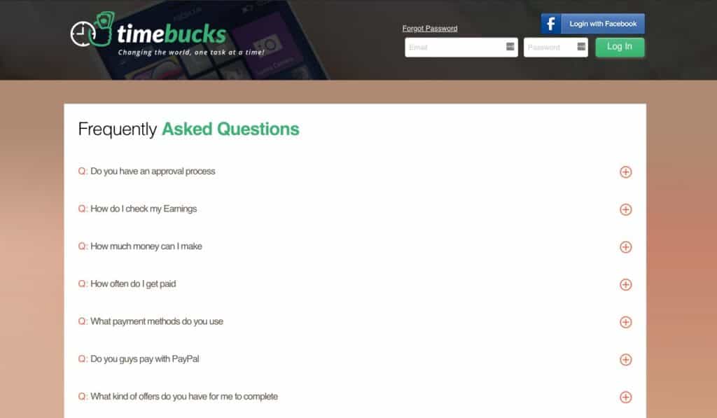 Timebucks FAQ