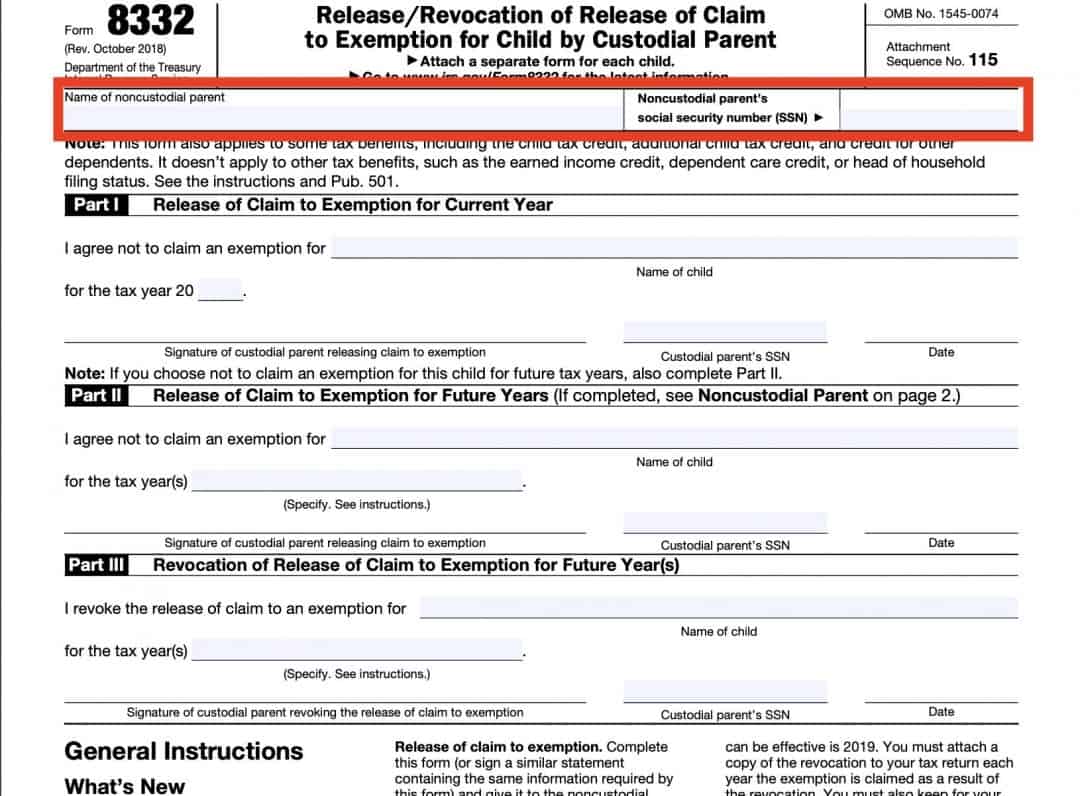 IRS Form 8332 A Guide for Custodial Parents