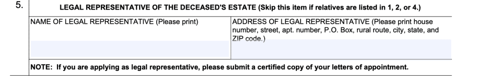 Form SSA 1724 Claims On Behalf Of A Deceased Person