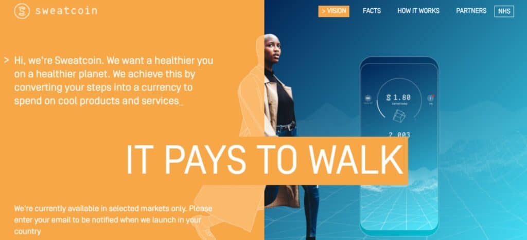 Sweatcoin pays users to exercise.