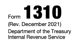 Irs Form 1310 Printable