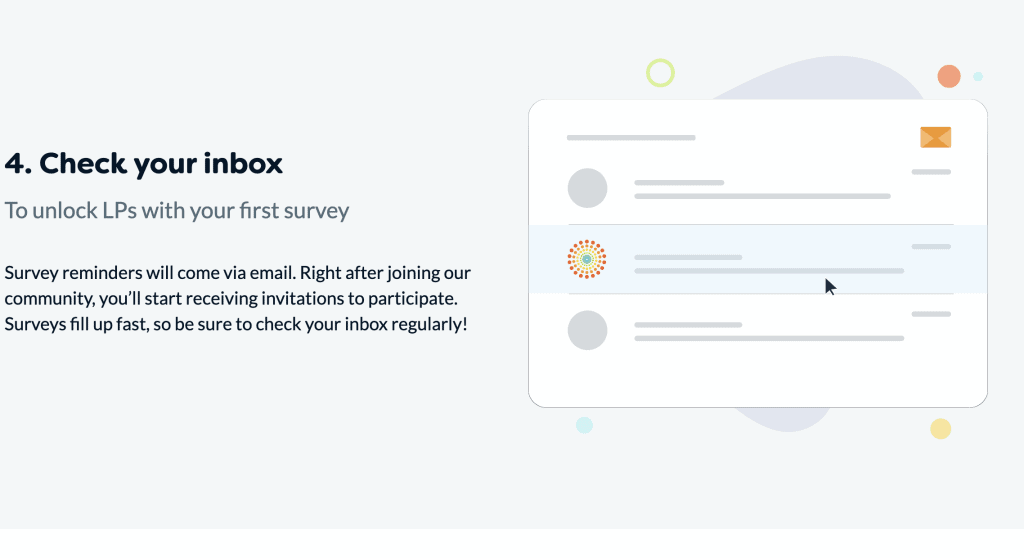 Check your inbox to stay on top of Lifepoints survey reminders