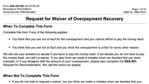 Form SSA 632-BK: A Guide to Overpayment Recovery