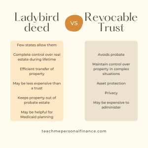 Lady Bird Deed Vs Revocable Trust: What You Should Know