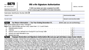 IRS Form 8879 Instructions