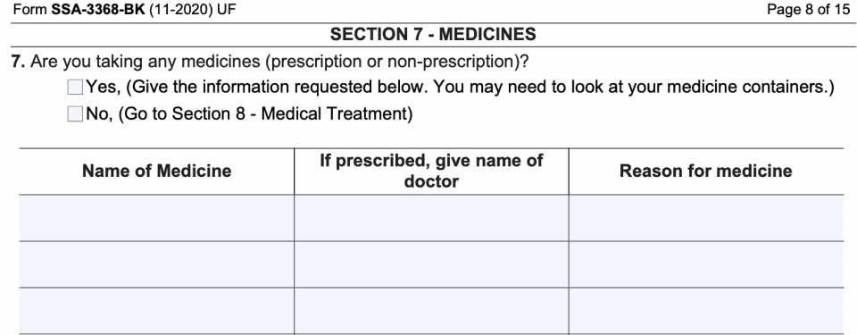 Form SSA 3368: A Guide to Your Disability Report