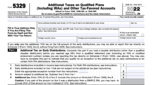 irs form 5329, Additional Taxes on Qualified Plans (Including IRAs) and Other Tax-Favored Accounts