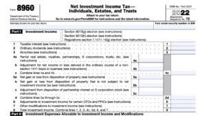 irs form 8960: net investment income tax for individuals, estates, and trusts