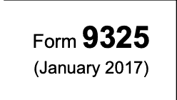 IRS Form 9325