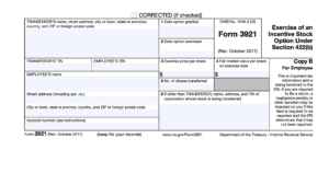 IRS Form 3921 Instructions