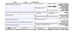 IRS Form 3922 Instructions