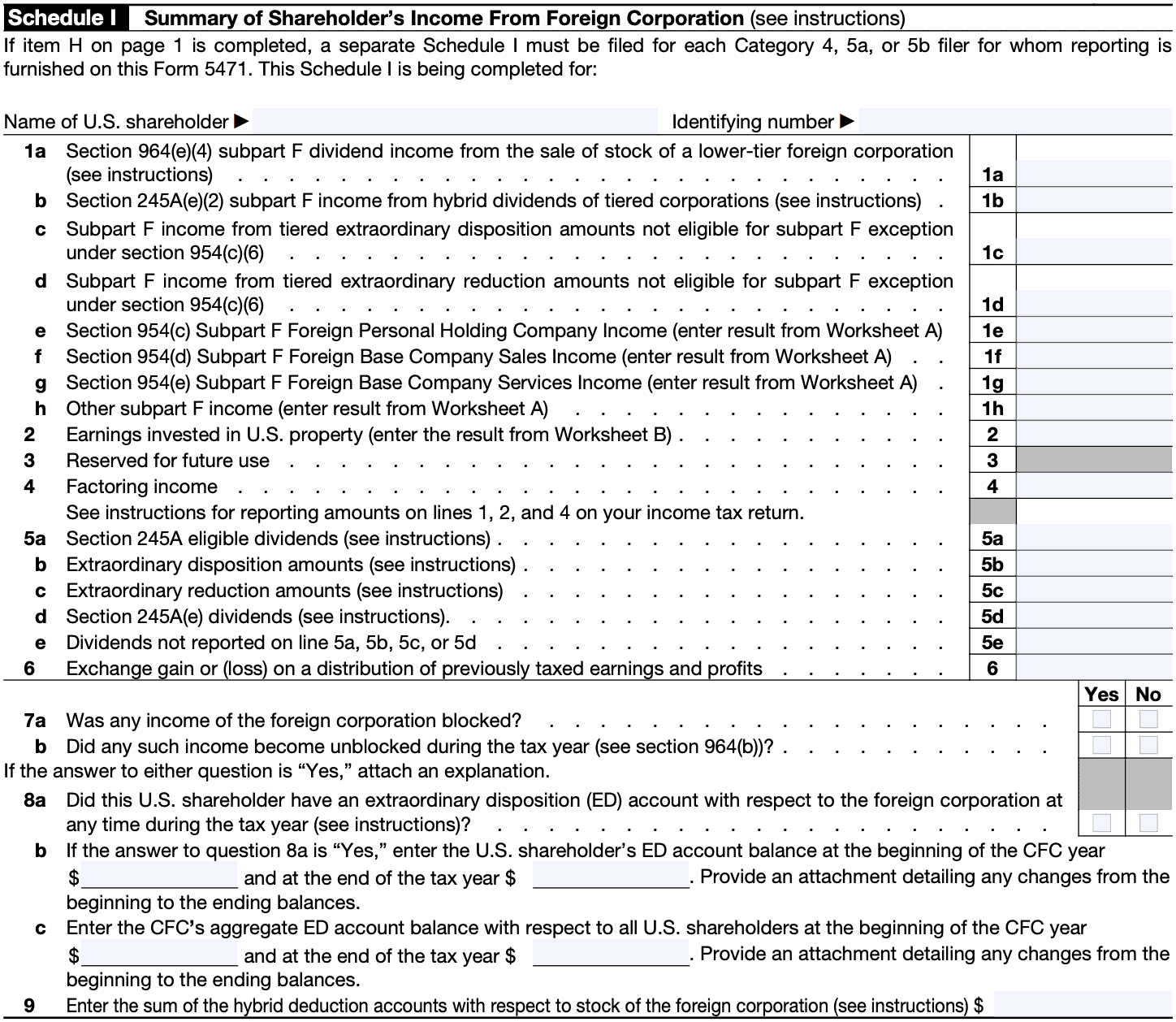 IRS Form 5471 Instructions - CFC Tax Reporting for U.S. Persons