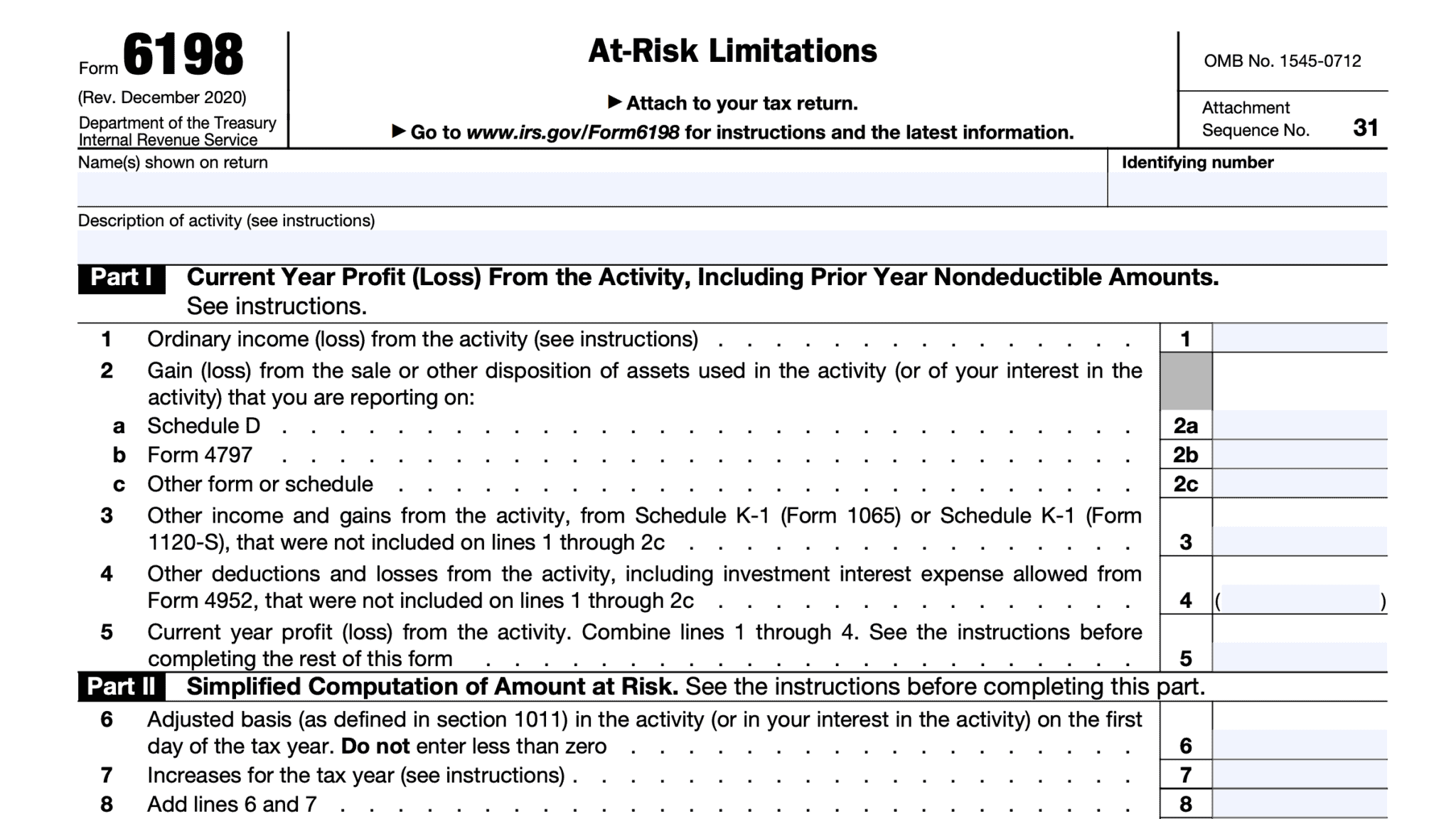 IRS Form 6252 Instructions Installment Sale