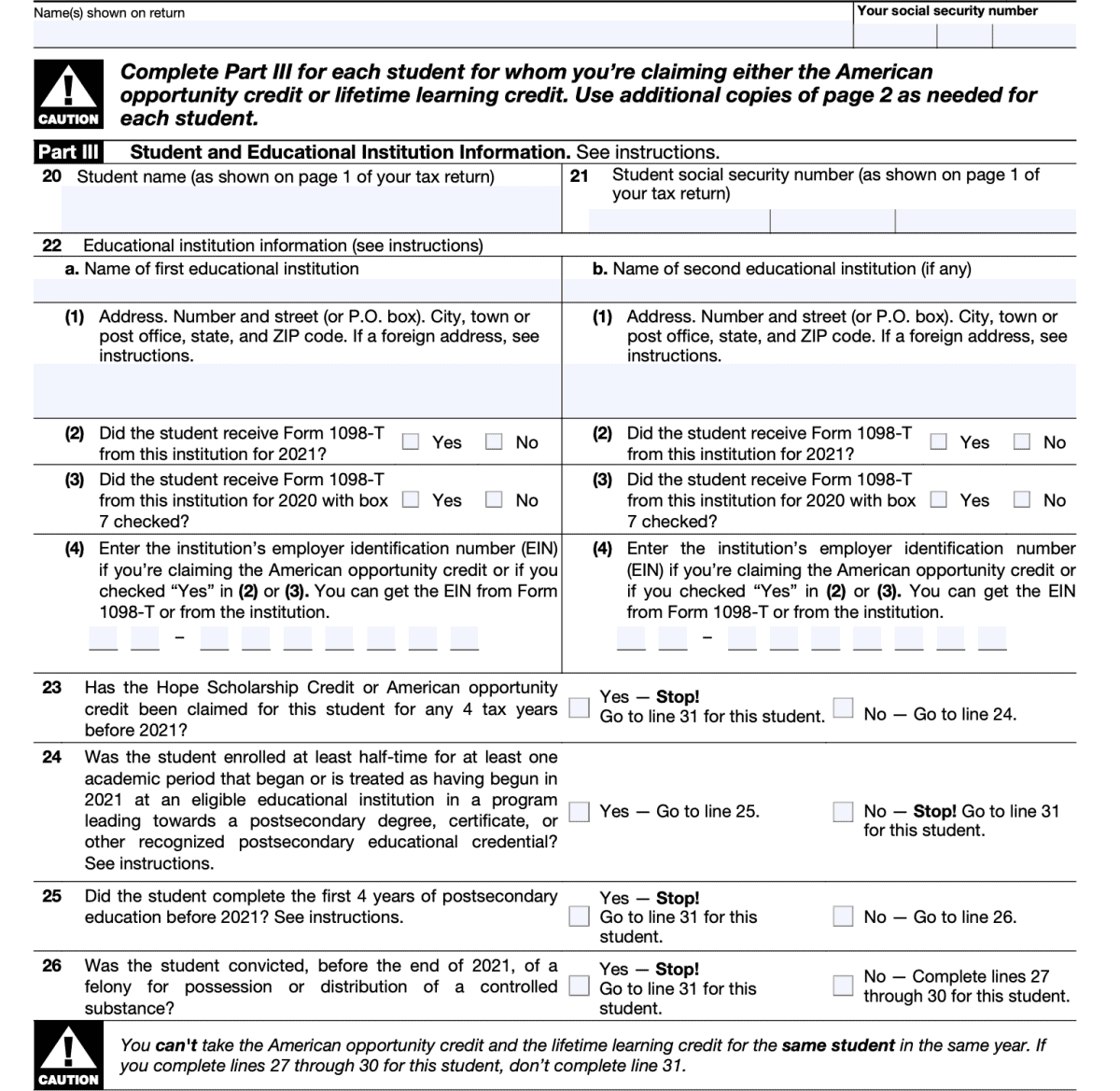 IRS Form 8863 A Guide to Education Credits