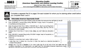 IRS Form 8863: A Guide to Education Credits