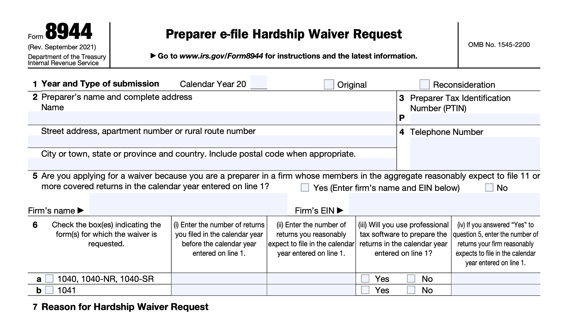 Irs Hardship Refund Request Form 2023 Printable Forms Free Online