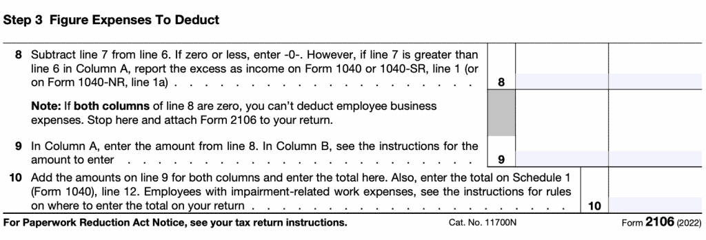 Step 3: Figure expenses to deduct