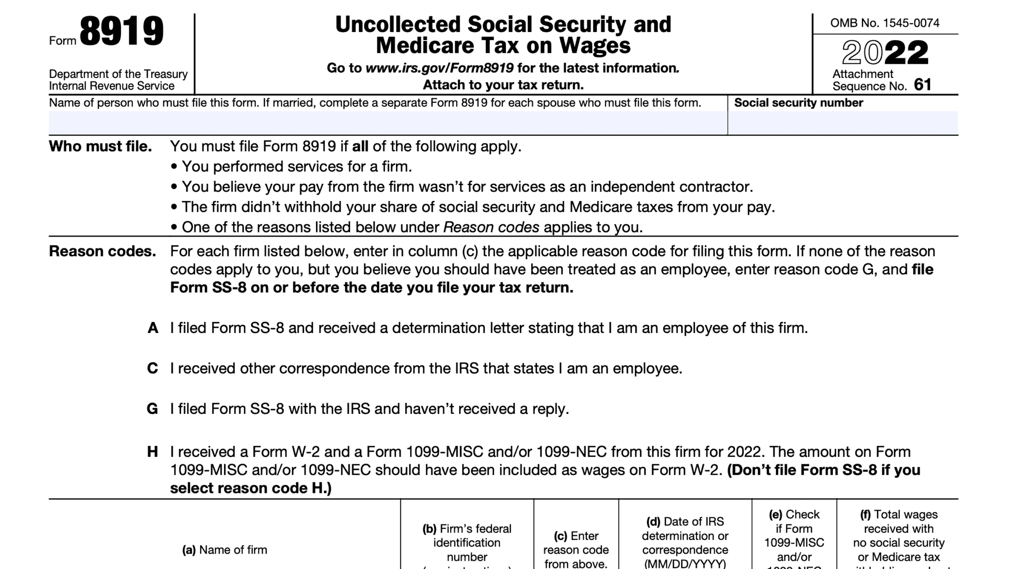 IRS Form 4361 Instructions Self Employment Tax Exemption