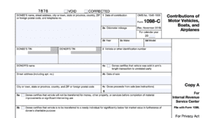 IRS Form 1098-C: A Guide to Qualified Vehicle Contributions