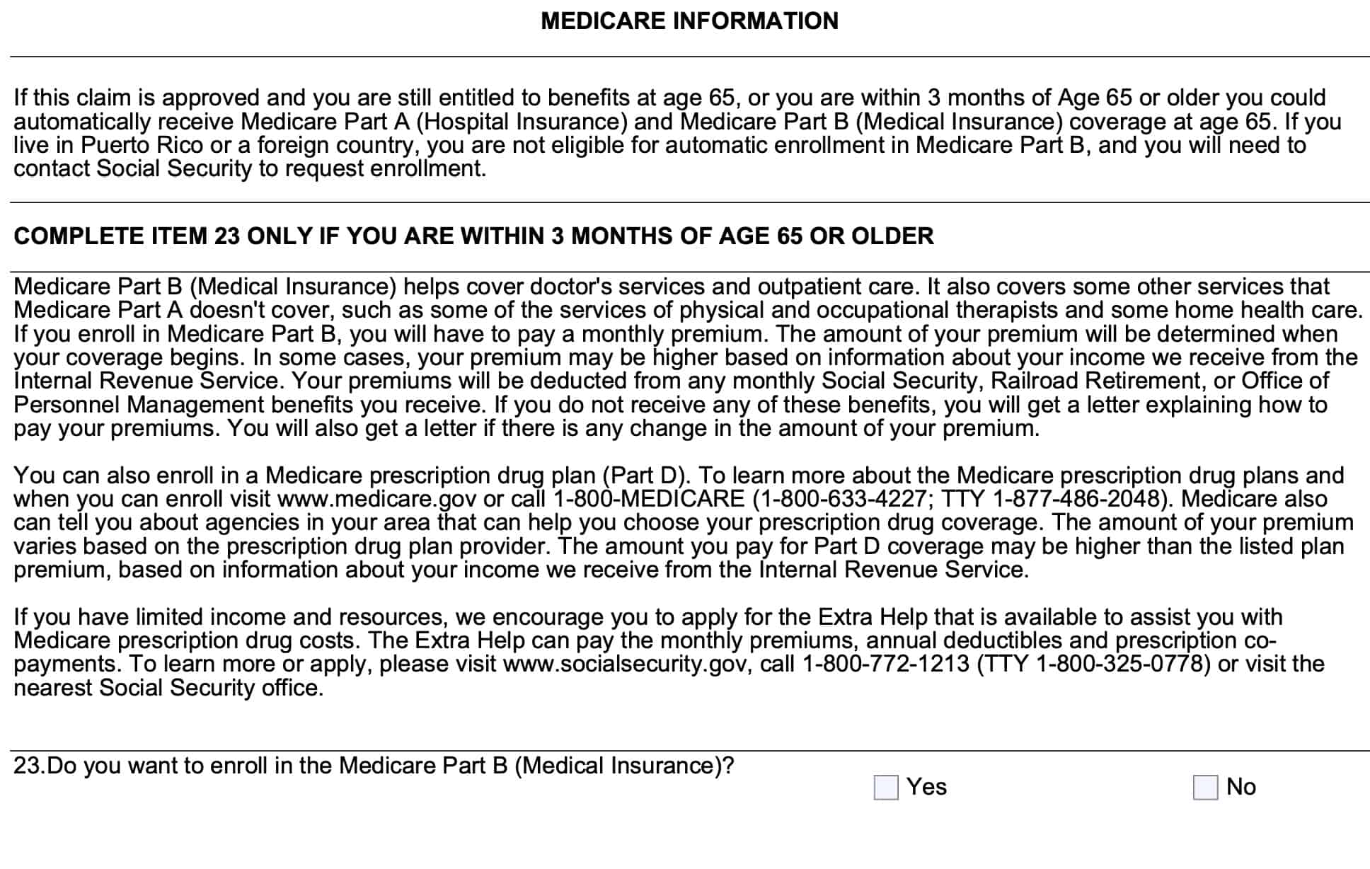 medicare information-do you want to enroll?