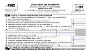 IRS Form 4562 Instructions