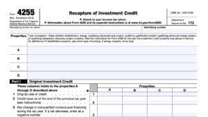 IRS Form 4255 Instructions