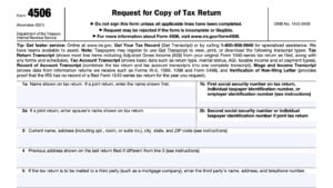 IRS Form 4506 Instructions