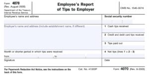 IRS Form 4070 Instructions