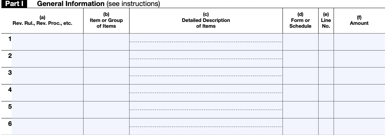 Part I: General information