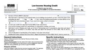 IRS Form 8586 Instructions