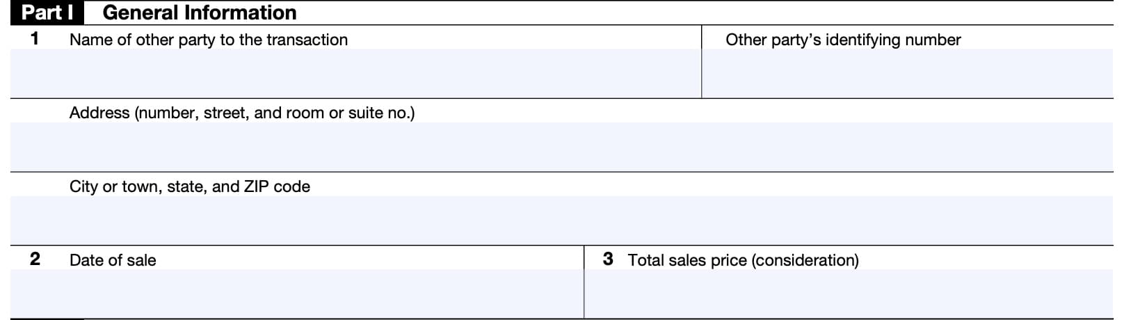 irs form 8594 part I: general information