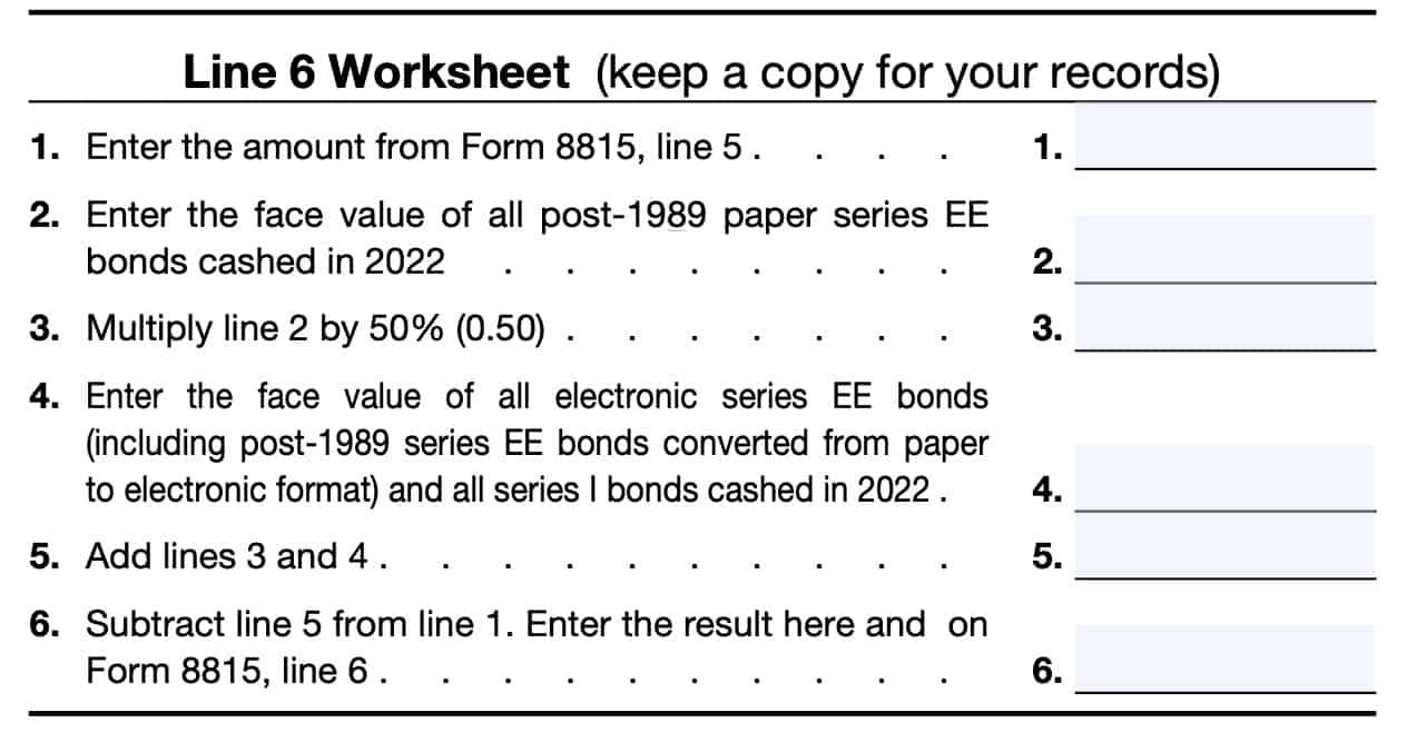 Line 6 worksheet 