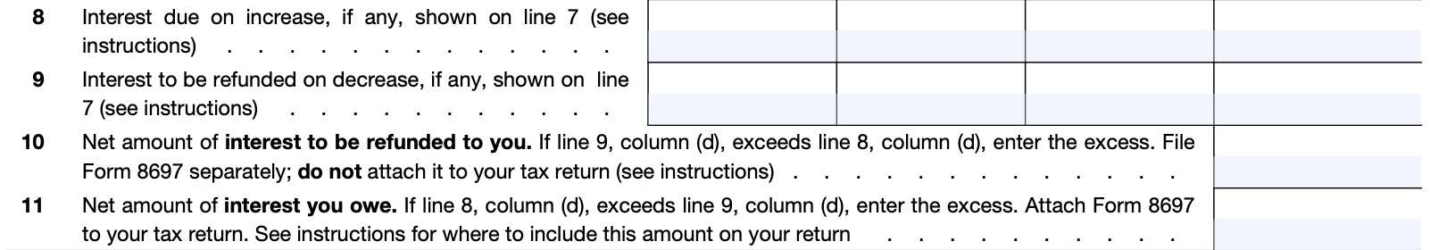 part ii: simplified marginal impact method, line 8 through line 11 