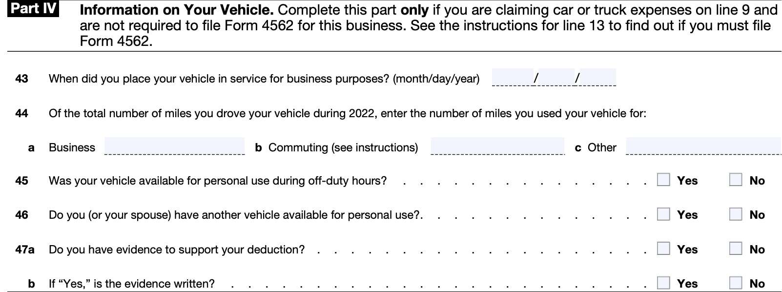Part IV: Information on your Vehicle