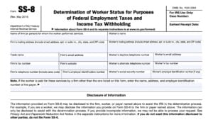 IRS Form SS-8 Instructions