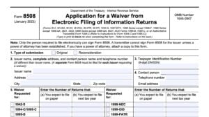 IRS Form 8508 Instructions