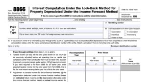 IRS Form 8866 Instructions