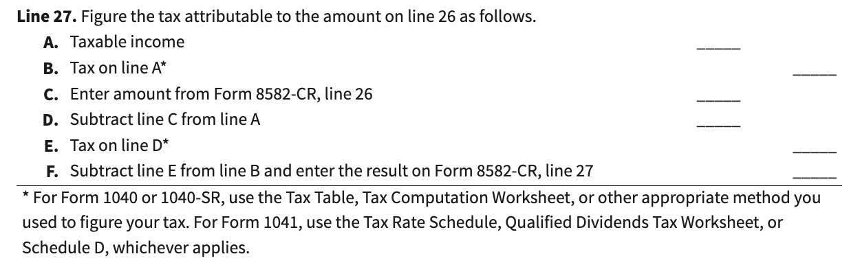 tax attributable to Line 26