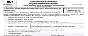 IRS Form W-7 Instructions - Completing Your ITIN Application