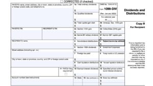 IRS Form 1099-DIV Instructions