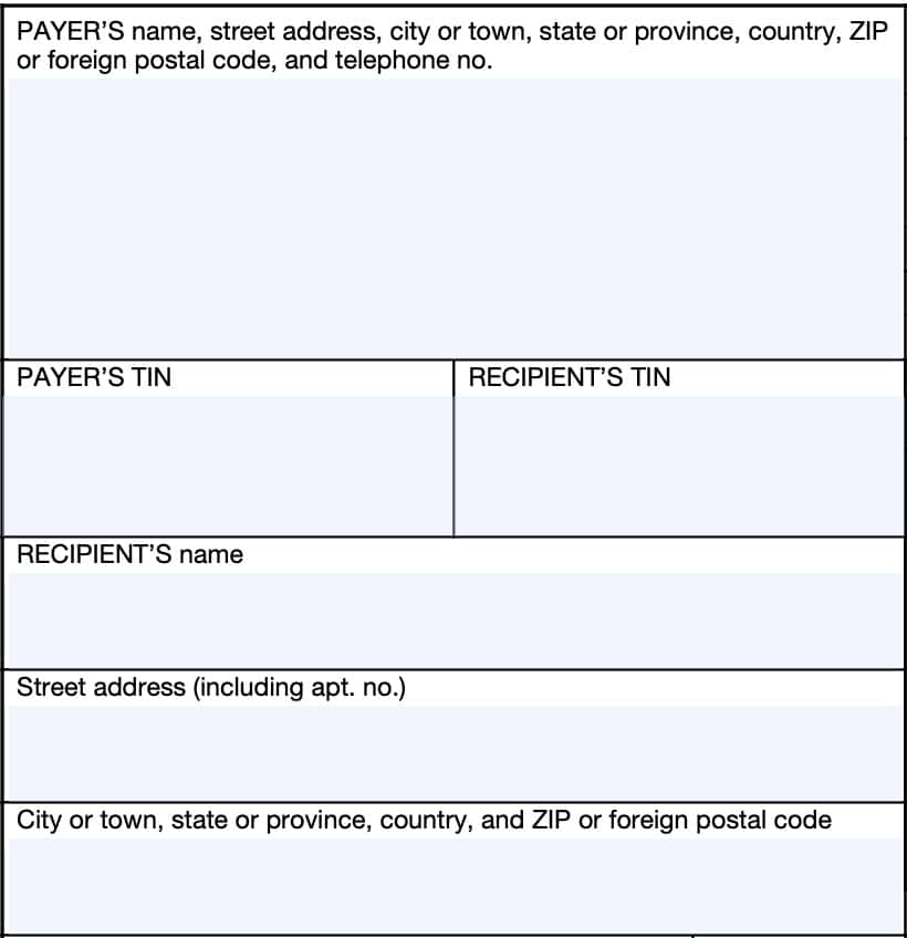 irs form 1099-div, payer and recipient information