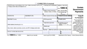 IRS Form 1099-G Instructions