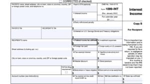 IRS Form 1099-INT Instructions