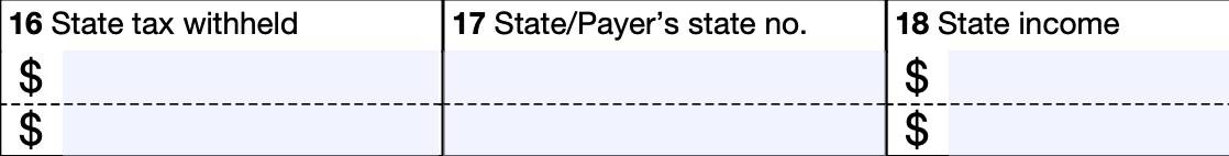 irs form 1099-misc state income tax information