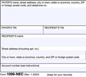 IRS Form 1099-NEC Instructions - Nonemployee Compensation